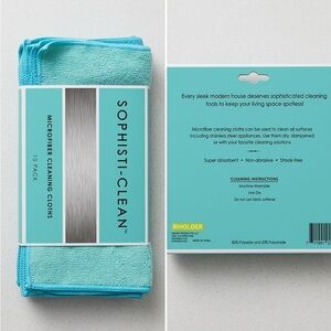 Source Unknown Blue Microfiber Cleaning Cloths 10-Pack